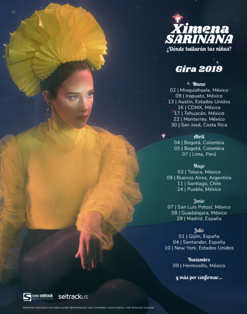 Ximena Sariñana Announces ¿dónde Bailarán Las Niñas Tour 2019 Entertainment Rocks 3799