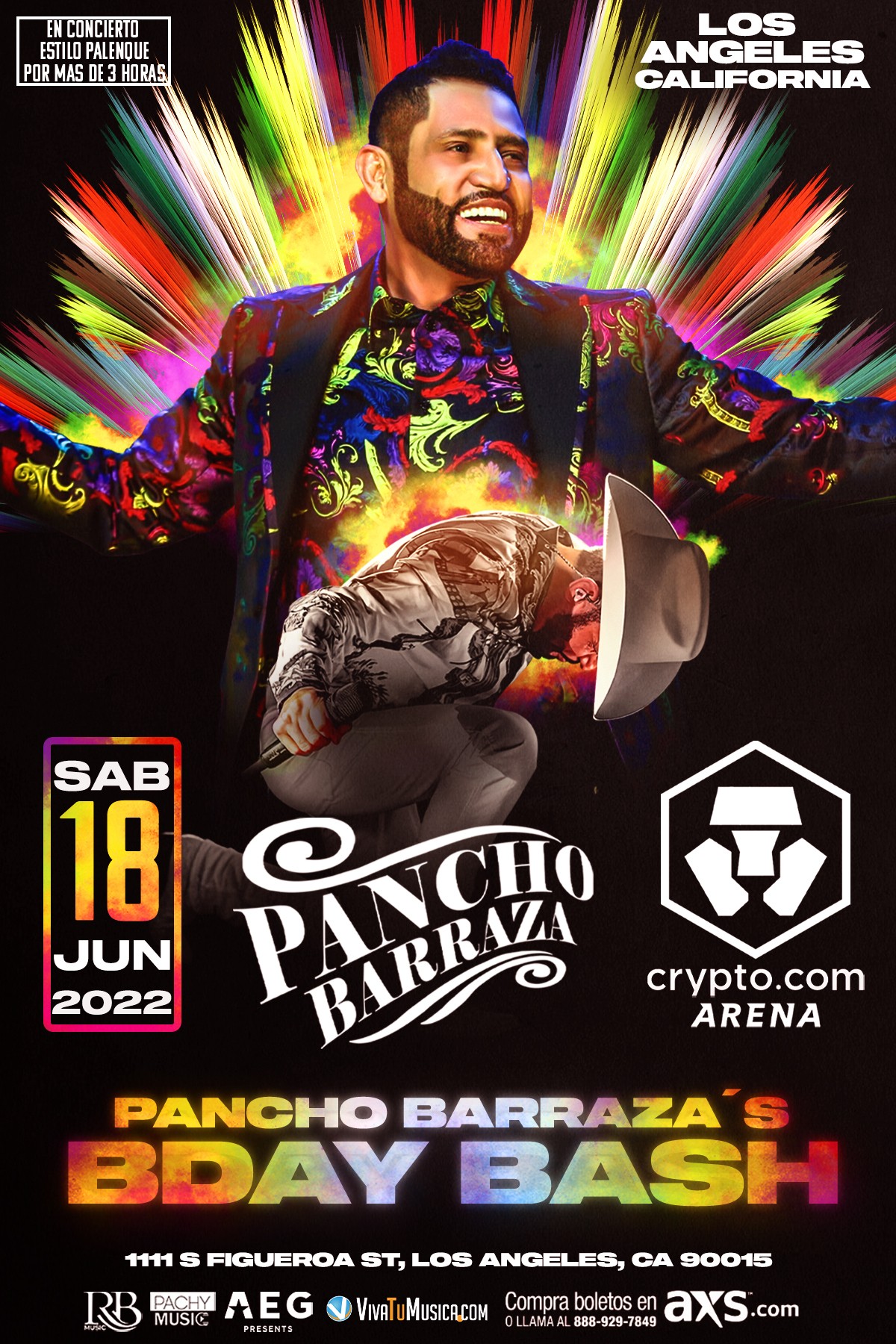 Pancho Barraza Announces Birthday Concert at Arena in L.A