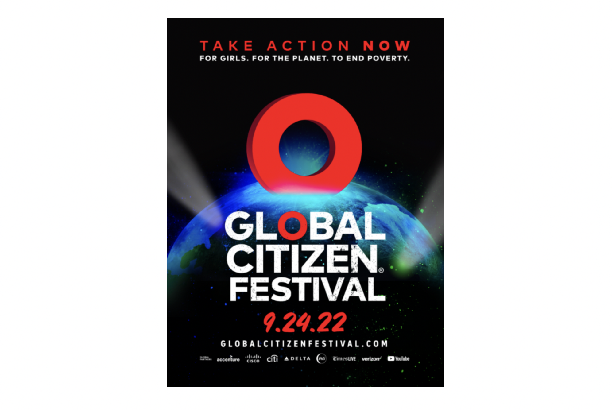 Global Citizen Announces LineUp for 2022 'Global Citizen Festival' in