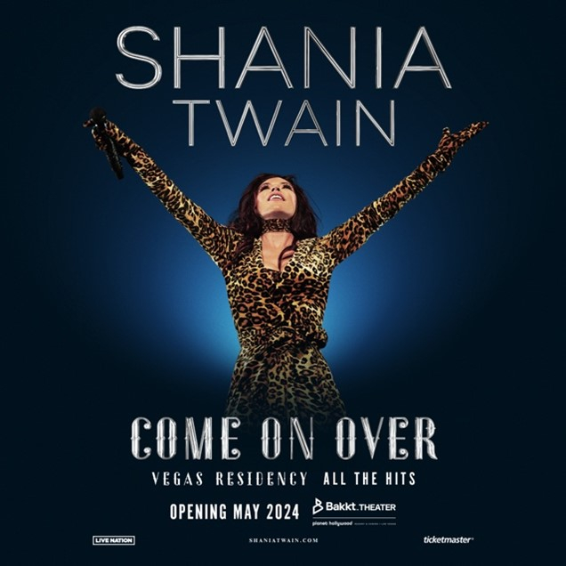 Shania Twain Announces 2024 Las Vegas Residency at Bakkt Theater at