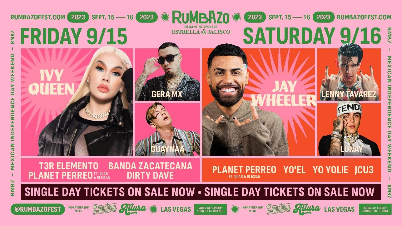 Las Vegas’ "RUMBAZO Festival" Launches SingleDay Tickets