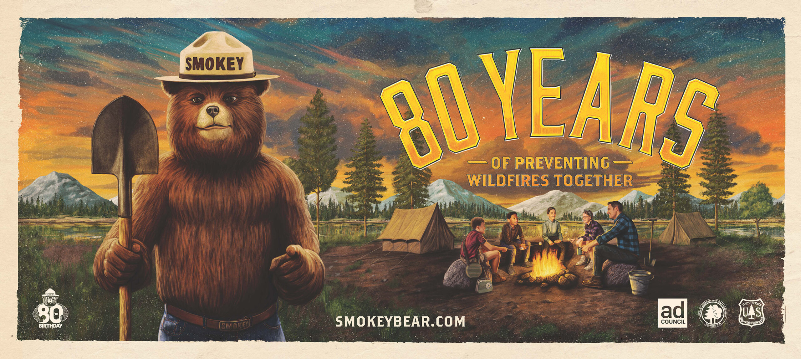 Smokey Bear Celebrates 80th Birthday with New PSA Honoring His Legacy